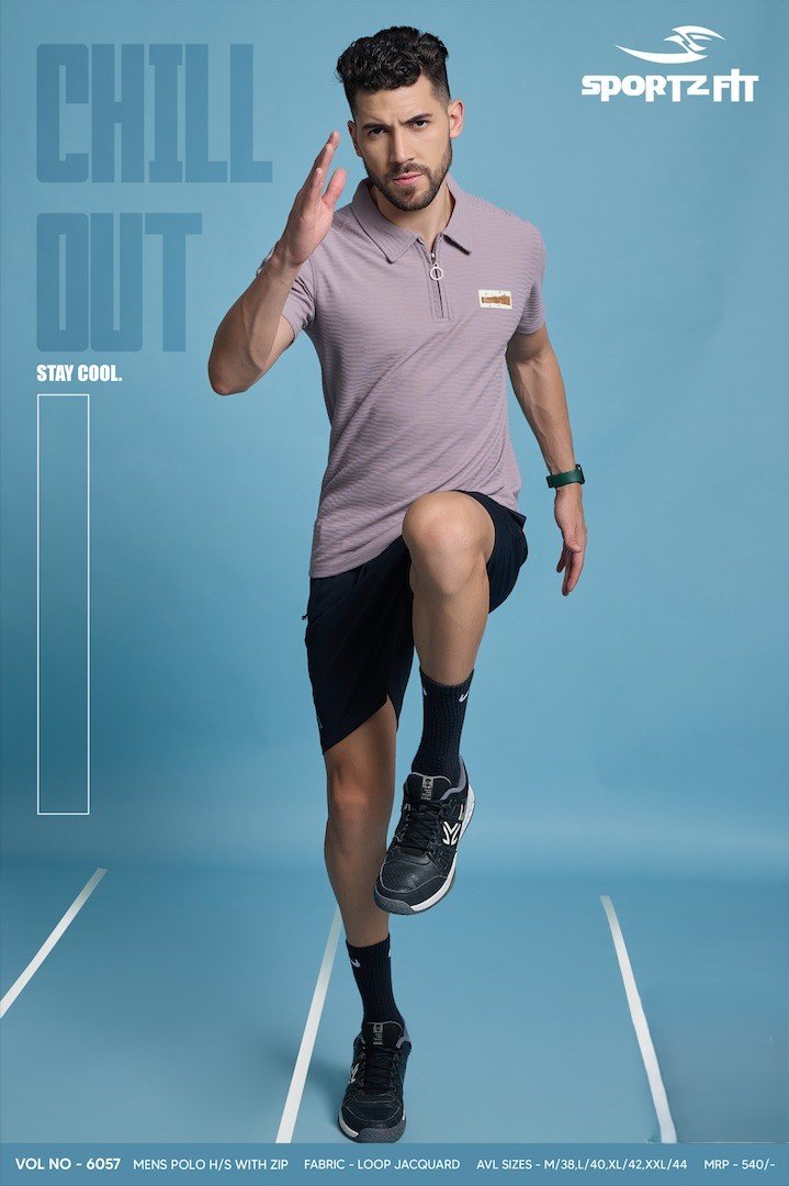 Men Collar Neck T-Shirt - Lavender | L | SBT20